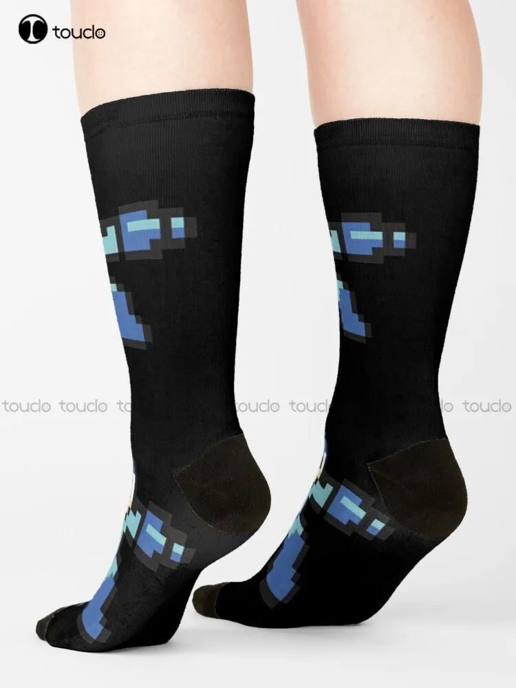 

Megaman Jump'N Shoot - Black Socks Yellow Socks Personalized Custom 360° Digital Print Gift Harajuku Street Skateboard Socks