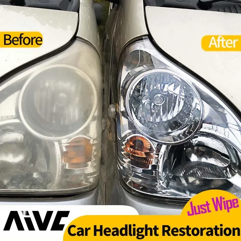 

Aivc Car Headlight Restoration Polishing Coating Kit Headlamp Repair Cleaning Paste 30ml Remove Oxidation Scratch Car Detailing