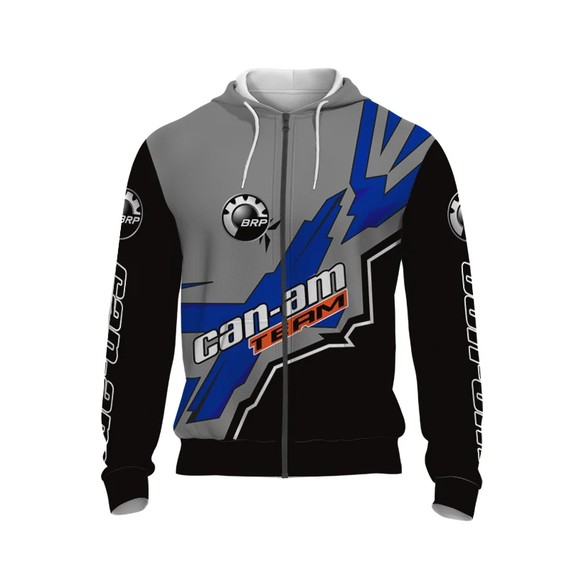 thumbnail image 1 of Nueva sudadera con capucha con cremallera para hombre, otoño/invierno, impresión 3D, informal, personalizada, logotipo BRP CAN AM, unisex, gran envío gratis, 1 of 5