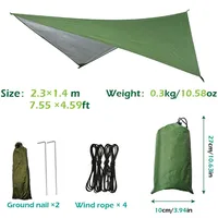 Large Camping Hammock with Mosquito Net and Rain Fly- 2 Person Portable Hammock with Bug Net and Tent Tarp , Hammock Tent 5