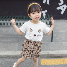 Odzież dla dziewczynek Tshirt + krótkie ubrania dla dziewczynek wzór lamparta zestawy dla dziewczynek odzież dla dzieci maluch tanie i dobre opinie Tryounger 7-12m 13-24m 25-36m 4-6y Na co dzień CN (pochodzenie) Zhejiang Lato COTTON POLIESTER Dziewczyny Z okrągłym kołnierzykiem