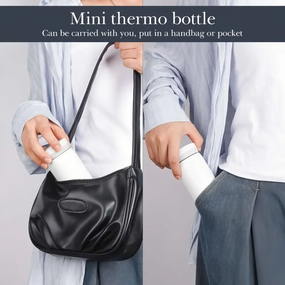 Practical Mini Thermos Cup Stainless Steel Portable Pocket Thermos Travel Design Compact Water Cup For Coffee and Water