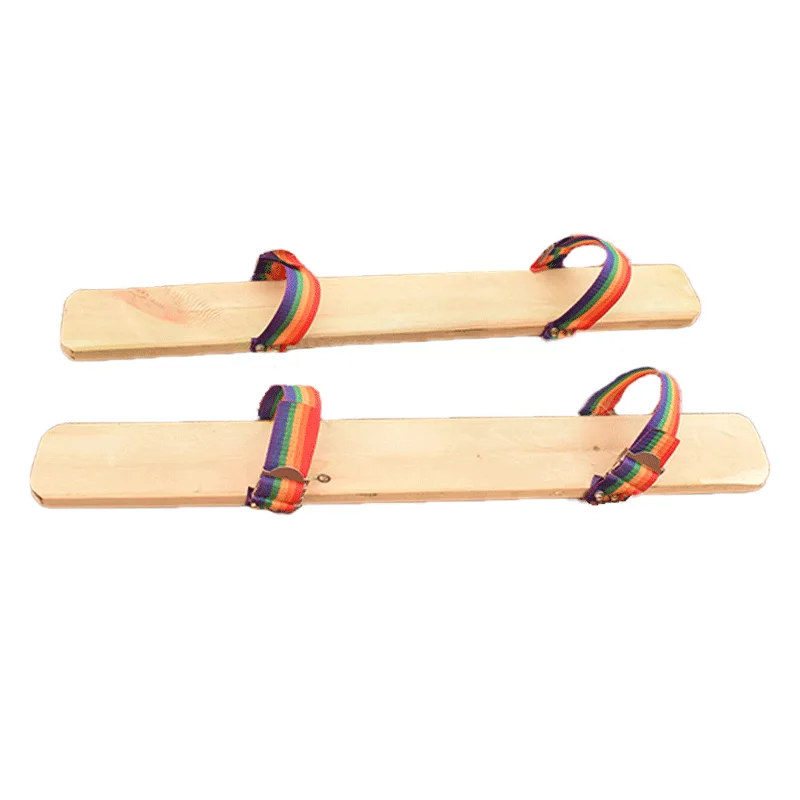 Fun Sports Meeting Collaborative Props Wooden Shoes Unity and Work Together Board Game Bigfoot Two People Three Feet