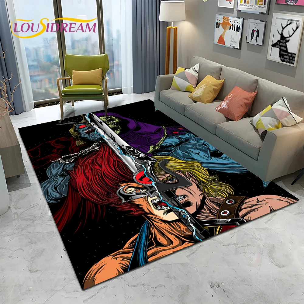 

3D мультфильм He Man мастера Вселенной ковер в стиле ретро ковер для дома гостиной спальни диван Придверный коврик Декор, детский коврик нескользящий коврик