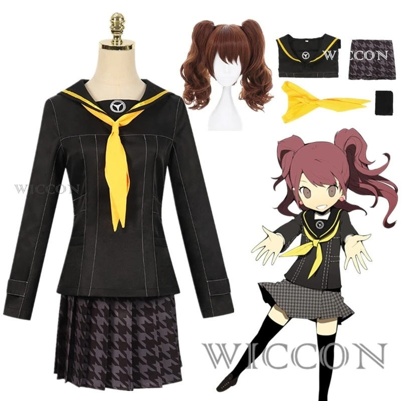 

Парик для косплея из игры «Kujikawa Rise» Persona 4, униформа «Golden JK», Женский матросский костюм, костюм на Хэллоуин «Jyoshi Koukousei»