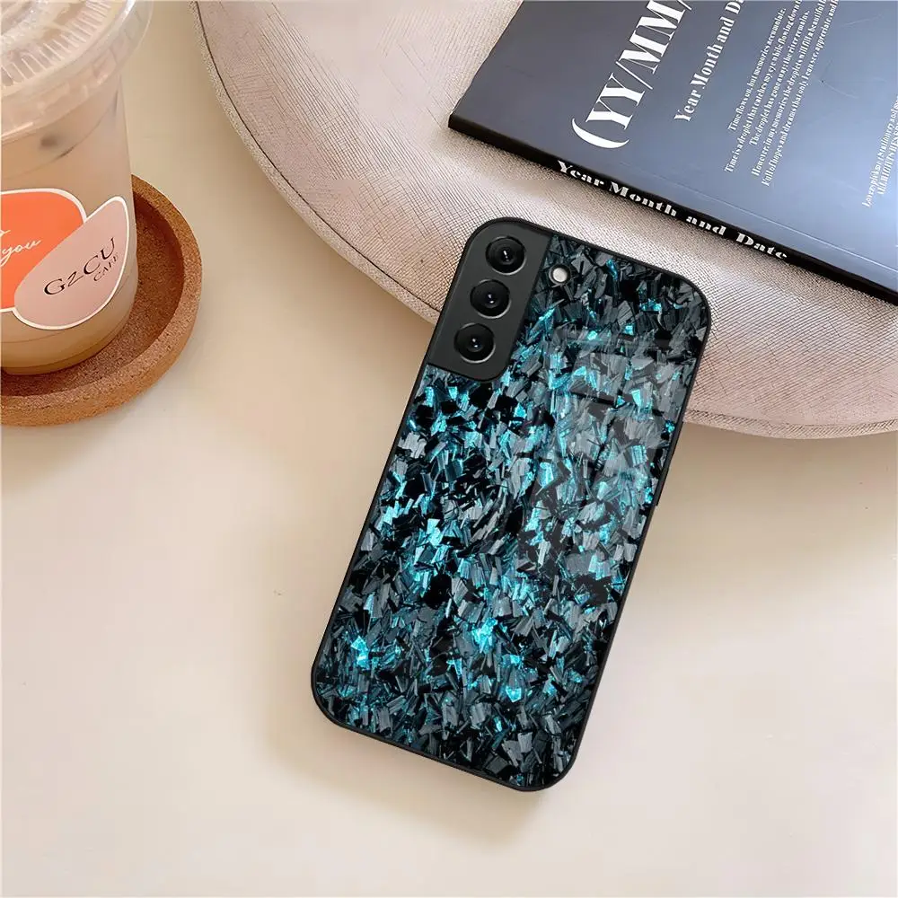 Premium Forged Carbon Fiber Phone Case with Glass Finish