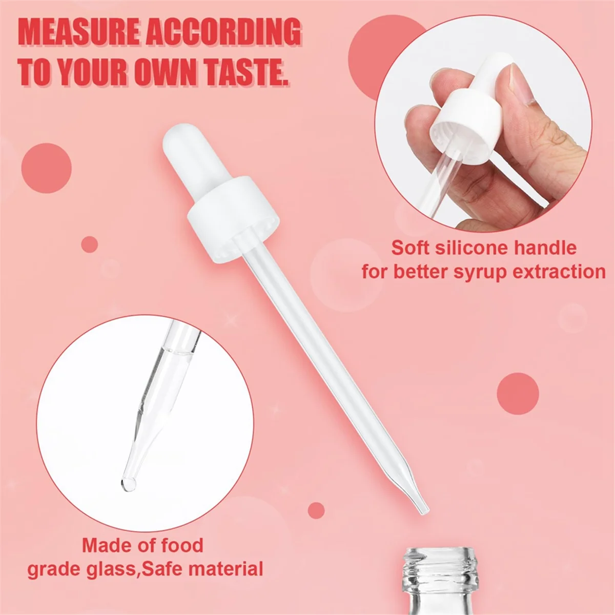 Glass Dropper Compatible for Sodastream Flavors Bubly Drops Soda Stream Accessories 12 Pack