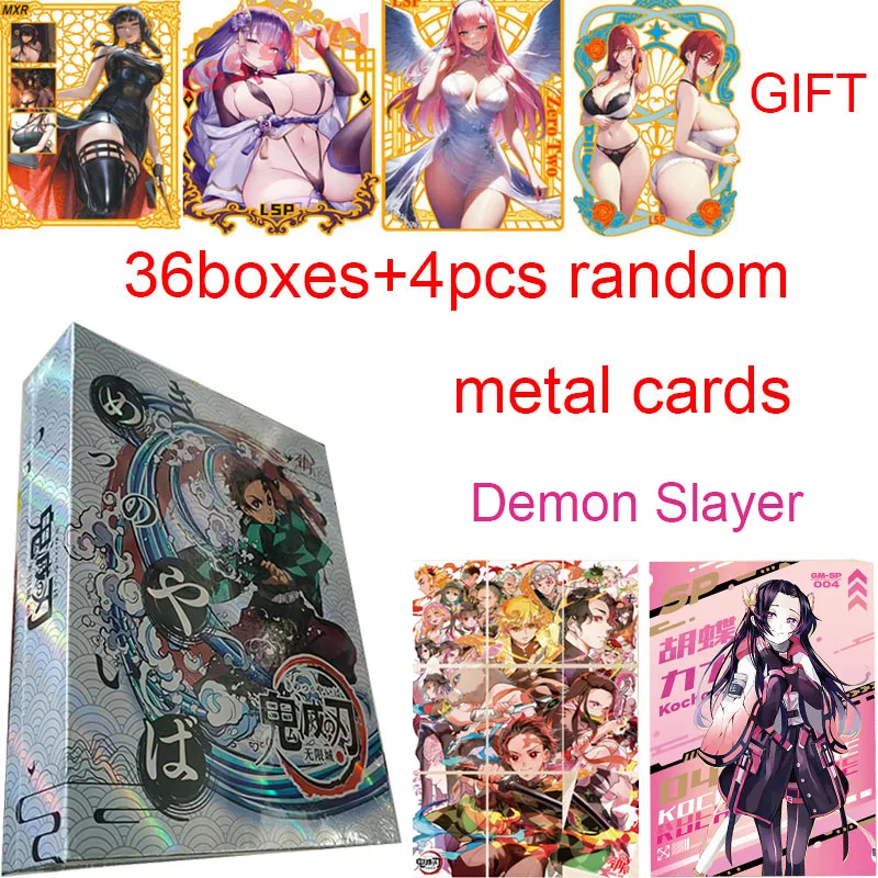 

2024 Newest Wholesale 36boxes Demon Slayer Cards Shinobu Nezuko Mitsuri Booster Box TCG Hobby Gift