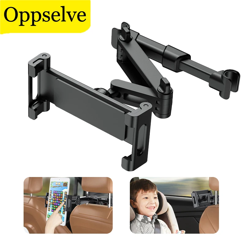 

Telescopic Car Rear Pillow Phone Holder Back Seat Headrest Rotating Mounting Bracket For iPhone 14Pro Samsung Xiaomi POCO Tablet