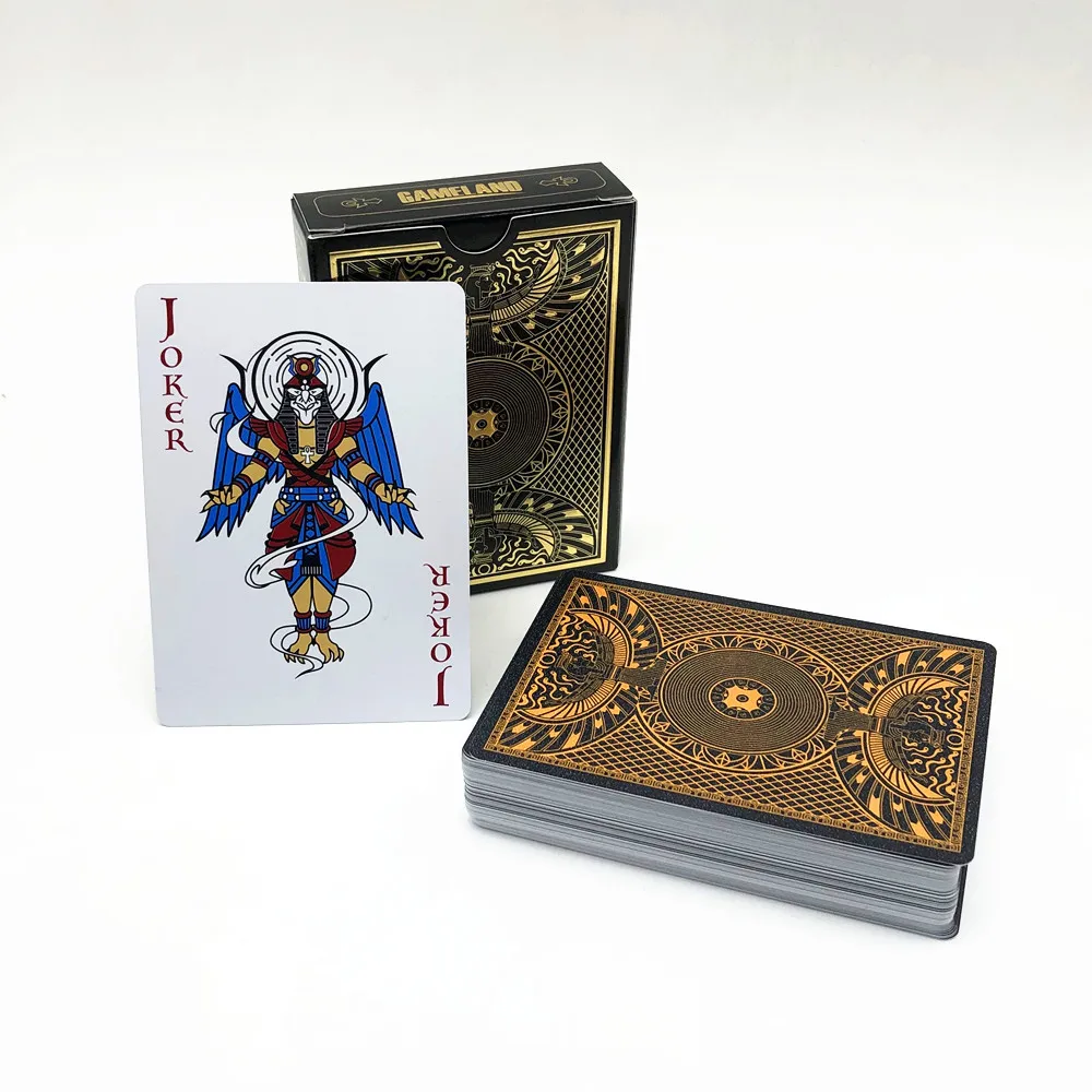 Plastic Poker Cards Waterproof Durable Mysterious Egypt Playing Cards Family Game Gift 1 Deck L717