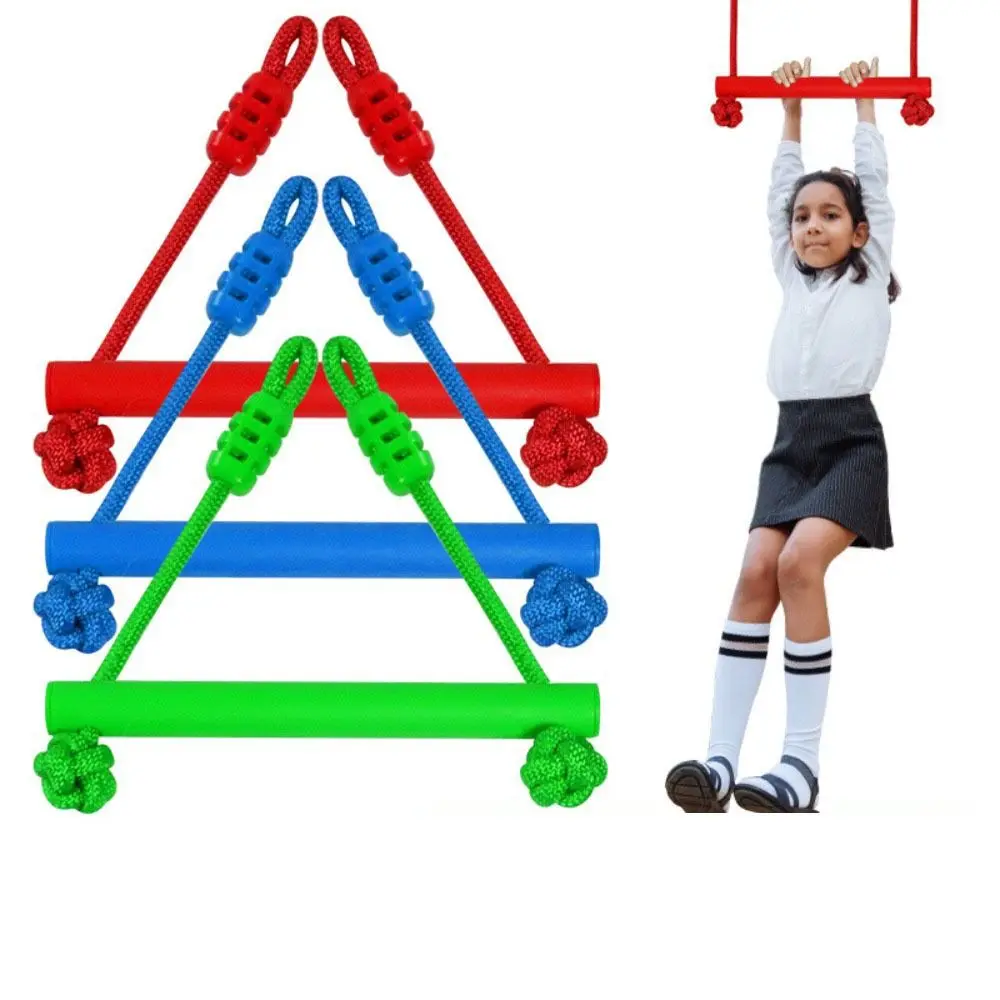 Fun Hanging Bars Toys Multifunctional Slackline Swing Bars Sturdy Durable Horizontal Monkey Bars Children Junior Training Game