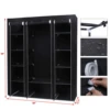 69" Portable Clothes Closet Wardrobe Storage Organizer with Non-Woven Fabric Quick and Easy to Assemble Extra Strong 2