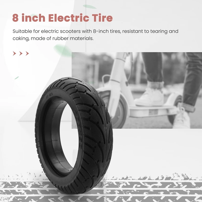 8 Inch Electric Scooter Tire 200X50 Solid Tire Rear For Speedway RUIMA Mini 4 PRO