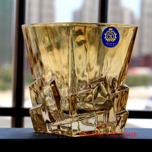 Elizabeth Crystal Glass Whisky Cup Golden Image Wine Cup Foreign Wine Cup  Multifunctional Cup Beer Cup Water Cup Wine Glasses - AliExpress