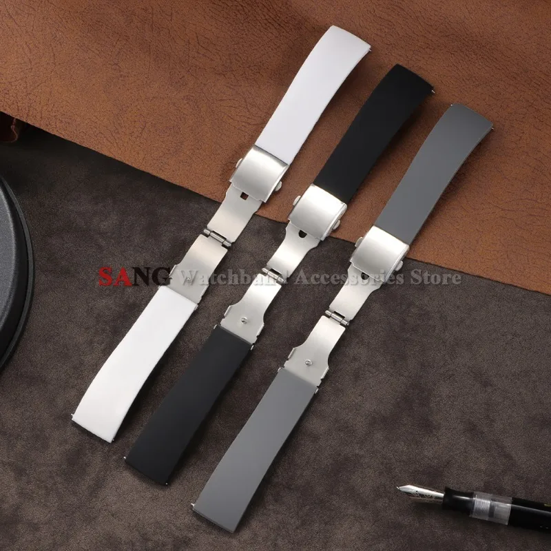 Universal Quick Release Soft Silicone Watch Band - 18/20/22/24mm - Sporty Rubber Strap