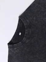 Gilet rétro délavé pour hommes, toutes saisons, couleur unie, décontracté, confortable, pur coton, haute qualité, Streetwear 5