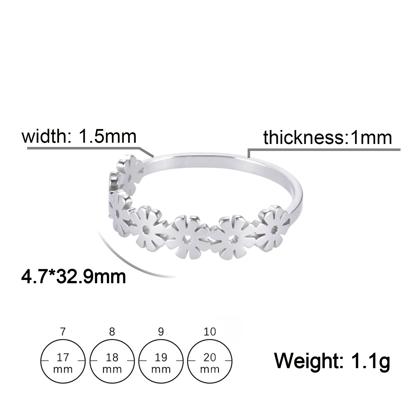 Jesus Kreuz Schmetterling Unendliche Symbol Blume Mond frauen Ringe Edelstahl Mode Hochzeit Casual Ring Weiblichen Schmuck Geschenk – Detail 16
