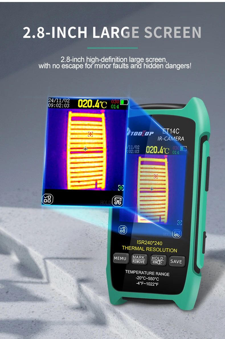 TOOLTOP ET14C thermal imaging camera side view