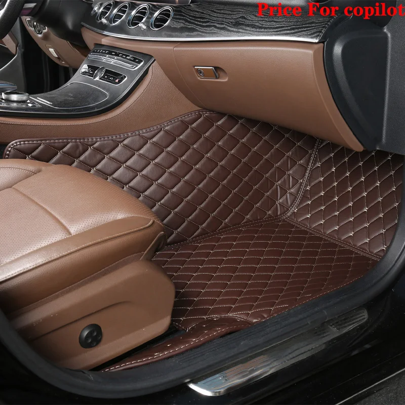 Luxury Diamond Design Custom Car Floor Mat - Premium Rug Foot Pad Auto Accessory