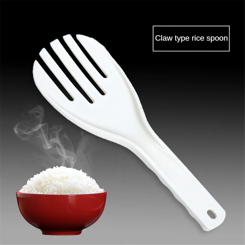 Standable Non-stick Rice Spoon Cute Little Monster Rice Spoon Cute Transparent Porridge Shovel Paddle Kitchen Safe Cooking Scoop silicone cooking spoon cooking scoop