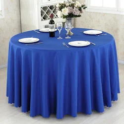 Elegant Dark Green Round Table Cover - 320cm 126 Inches (Royal Blue)