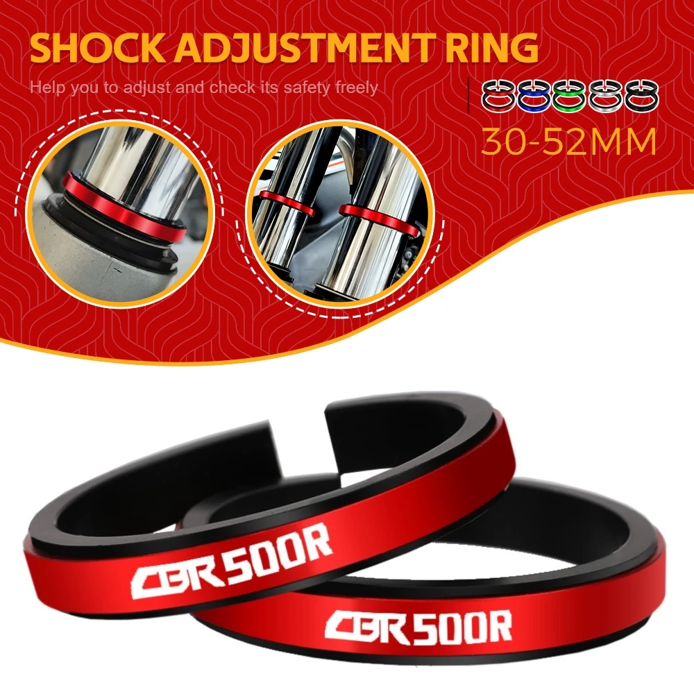 

FOR HONDA CBR500R CBR 500R 2013-2023 Motorcycle Adjustment Shock Absorber Auxiliary Rubber Ring CNC Accessories Fit 30MM-52MM