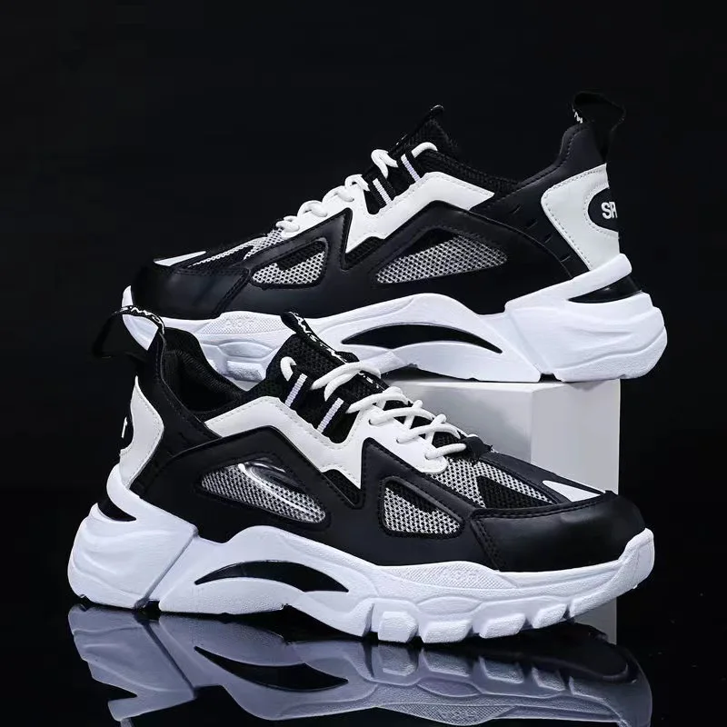 Description Picture 2 of itemMen's Sports Shoes Casual Running Shoes Breathable Mesh Shoes Walking Basketball Sneakers Thick Soled Height increasing Shoes