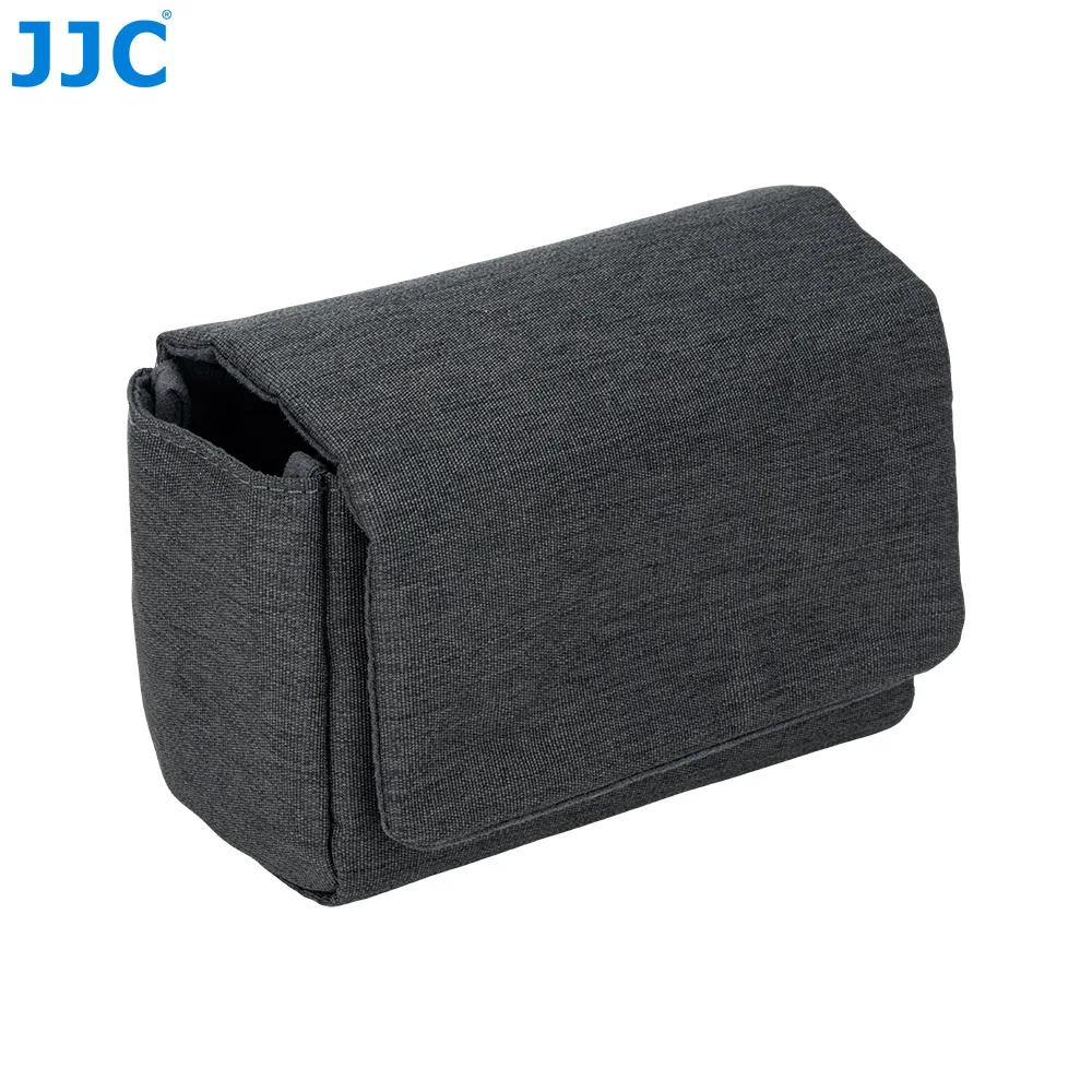 JJC Custodia compatta per fotocamera con resistente tessuto Oxford in poliestere (chiusura magnetica) per Fuji X100VI X-E5 w XF23mm XF27mm F2.8 Lens JJC Custodia compatta per fotocamera con resistente tessuto Oxford in poliestere (chiusura magnetica) per Fuji X100VI X-E5 w XF23mm XF27mm F2.8 Lens
