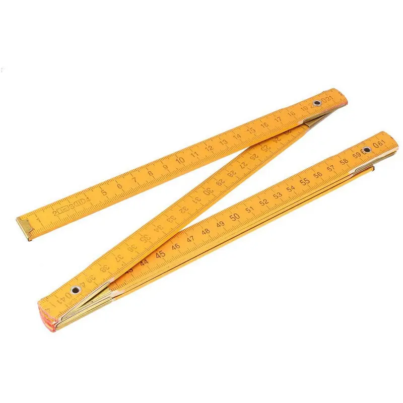 Portable Carpenter Wooden Folding Ruler 100cm/39inch