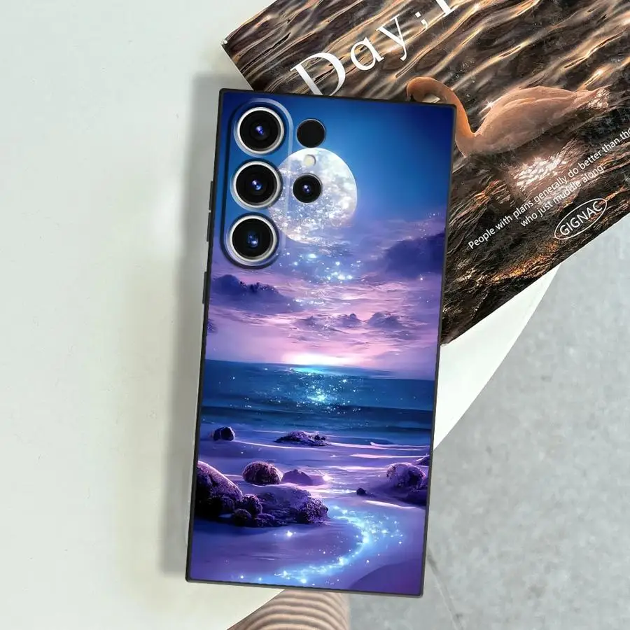 Blue Moon Ocean Design Phone Cover Case
