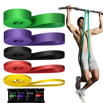 Banda Elastica per Allenamento di Resistenza 20~230 lbs, Attrezzatura per Palestra, Accessori per Yoga e Pilates, Elastico in Gomma per Home Gym