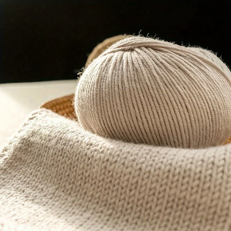 Wool Yarn 6-Pack Wool Yarn Soft Warm Hand Knitting & Crocheting Thread Assorted Colors 1.76oz Each for Hats Jackets Scarves