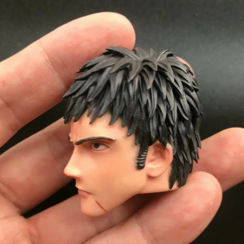

Custom 1/6 Mitsui Hisashi Head Sculpt Kaede Rukawa SLAM DUNK Head Carving Model Toy