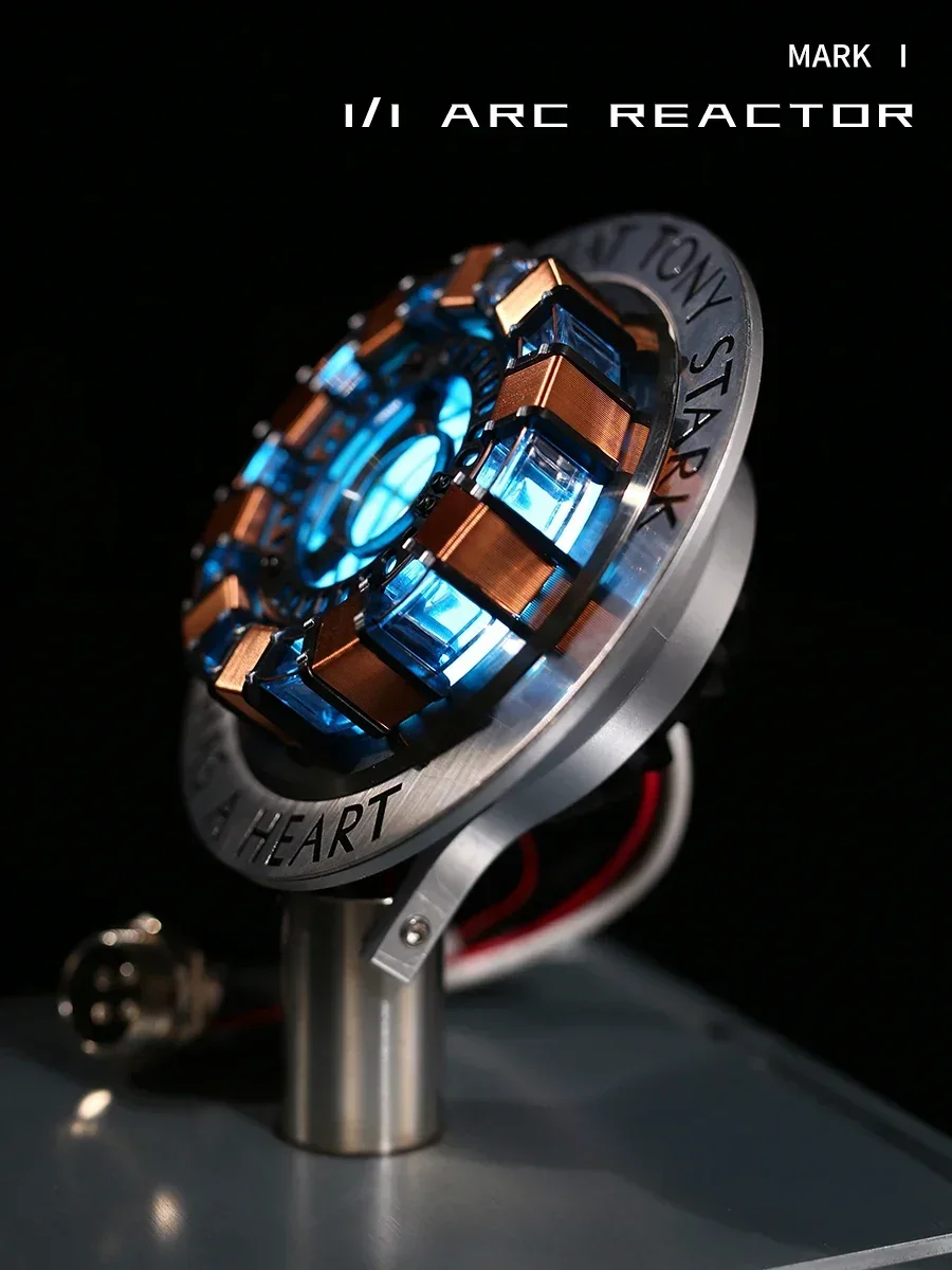 

Первой Мстители Железный человек Mk1 Железный человек сплав Usb реактор на грудь светильник 1/1 Ark электромагнитный сердечник периферийная модель на день рождения Gi