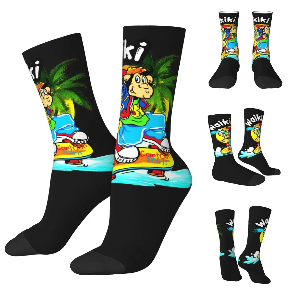 Lc Waikiki Monkey Essential Men Women Socks,Leisure Beautiful printing Suitable for all seasons Dressing Gifts