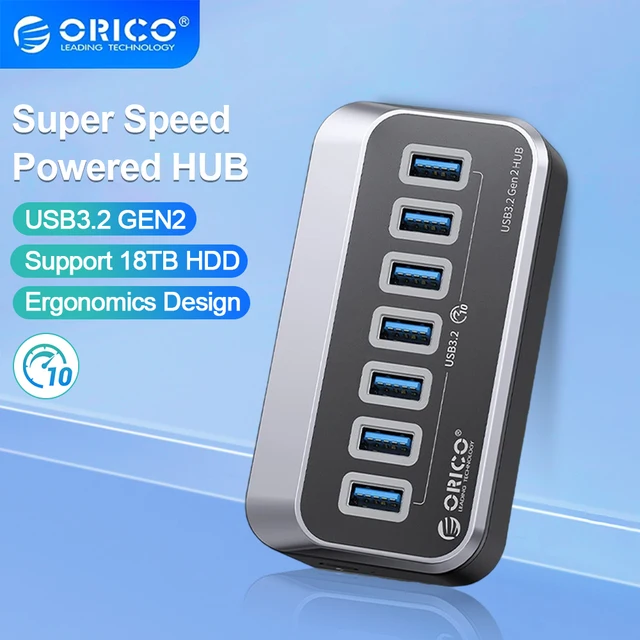 10Gbps의 초고속 연결과 다양한 확장 옵션을 제공하는 ORICO USB-C 허브