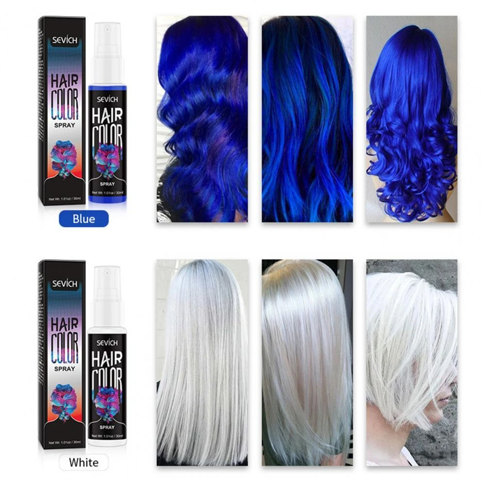 30ml Beauty Colorful DIY Dye Disposable Hair Glitter Spray Hair Spray Mini  High Saturation| | - AliExpress