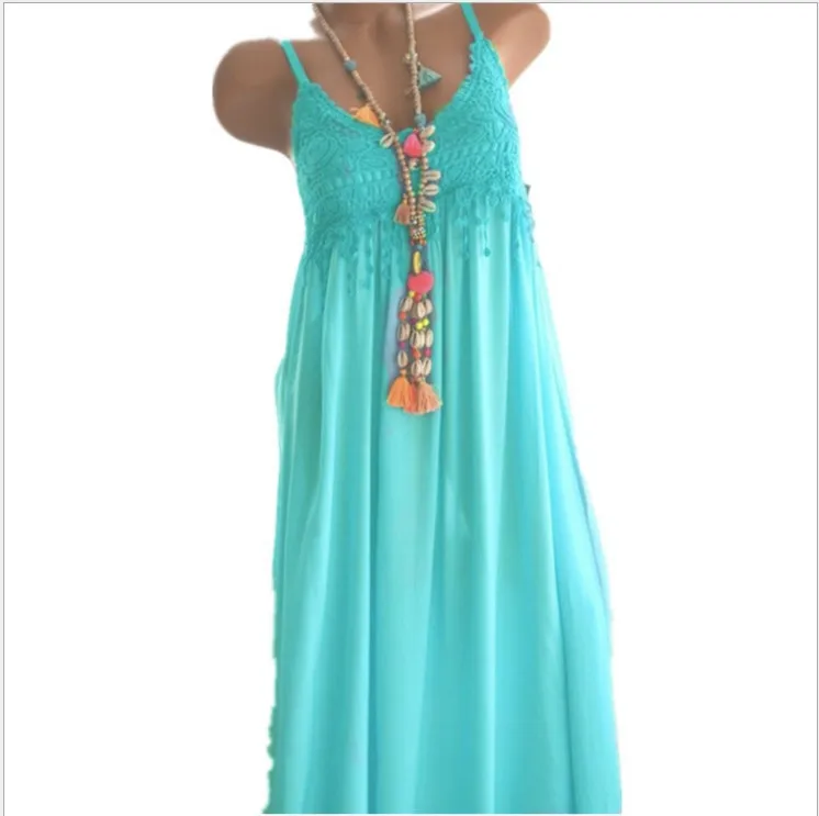 Solid Color Spaghetti Strap Dresses Women Sexy V-neck Lace Edge Patchwork Mini Dress Lady Trendy Streetwear Vestidos Summer New