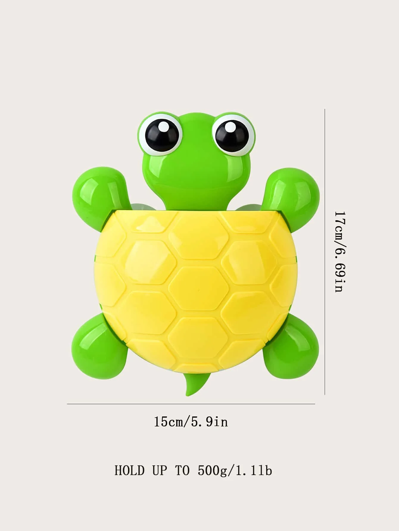1PC Cute Animal Toothbrush Holder Turtle Power Suction Cup Toothbrush Holder