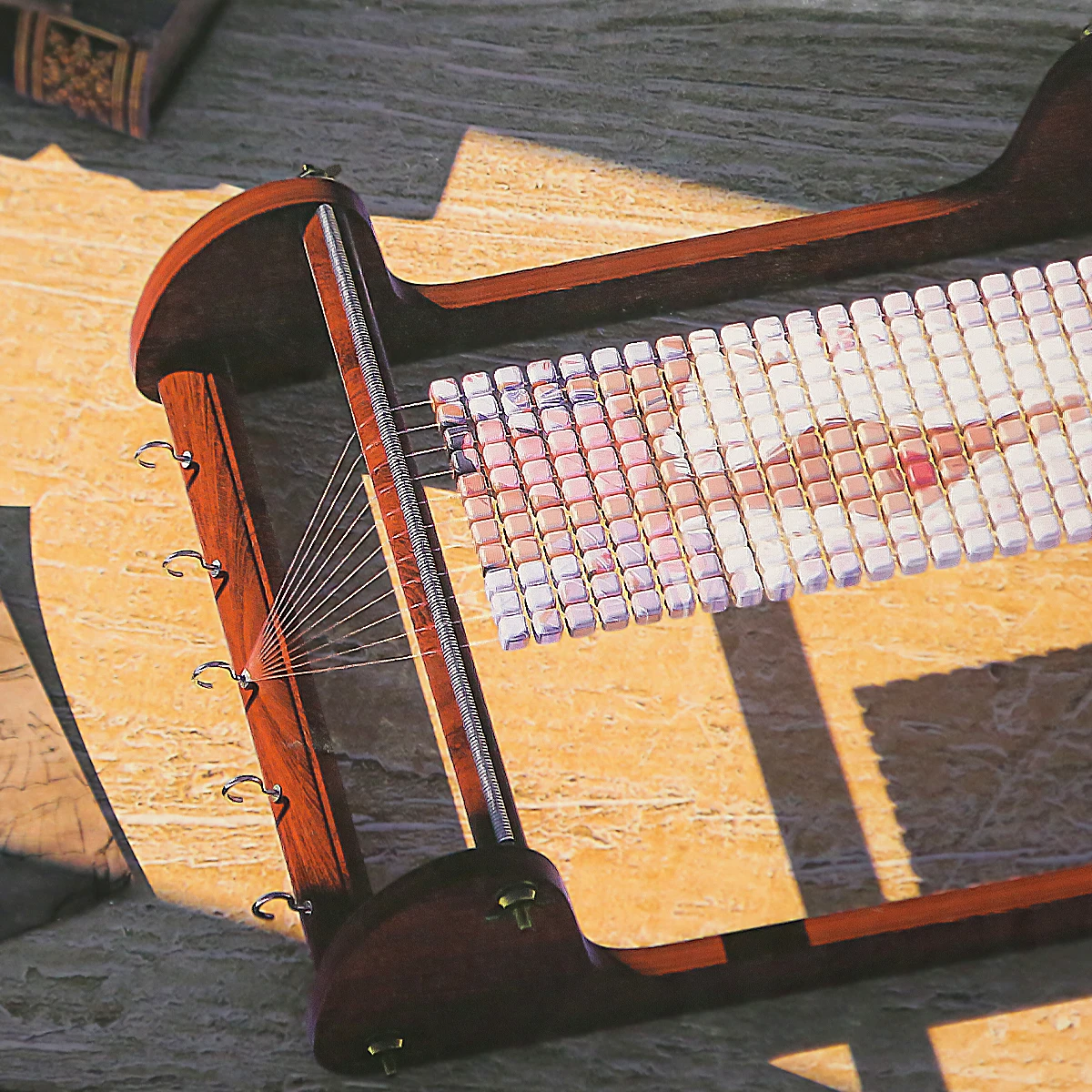 XUQIAN 20*26*7cm Wooden Bead Loom Kit with Tweezer and 3 Bags Seed Beads for Handmade Bracelets Necklaces Jewelry Making Tool