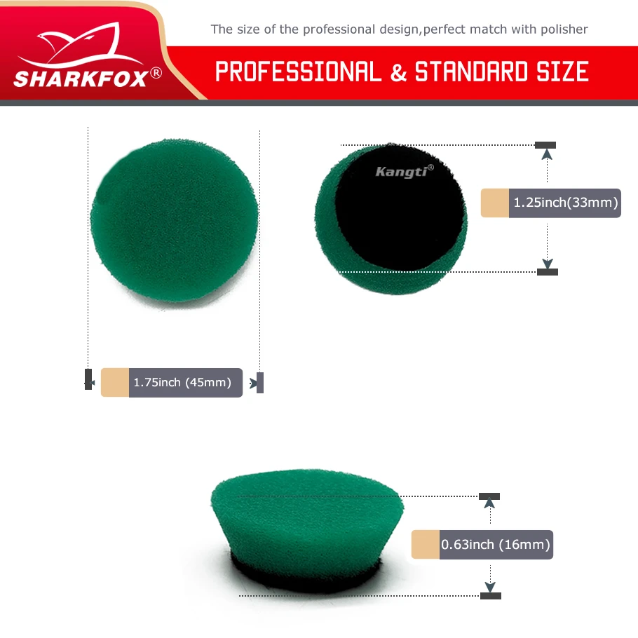 1 inch / 2 inch Polishing Pad Kit Fine Wool Pad Waxing Sponge Car Polish Buffing Kit