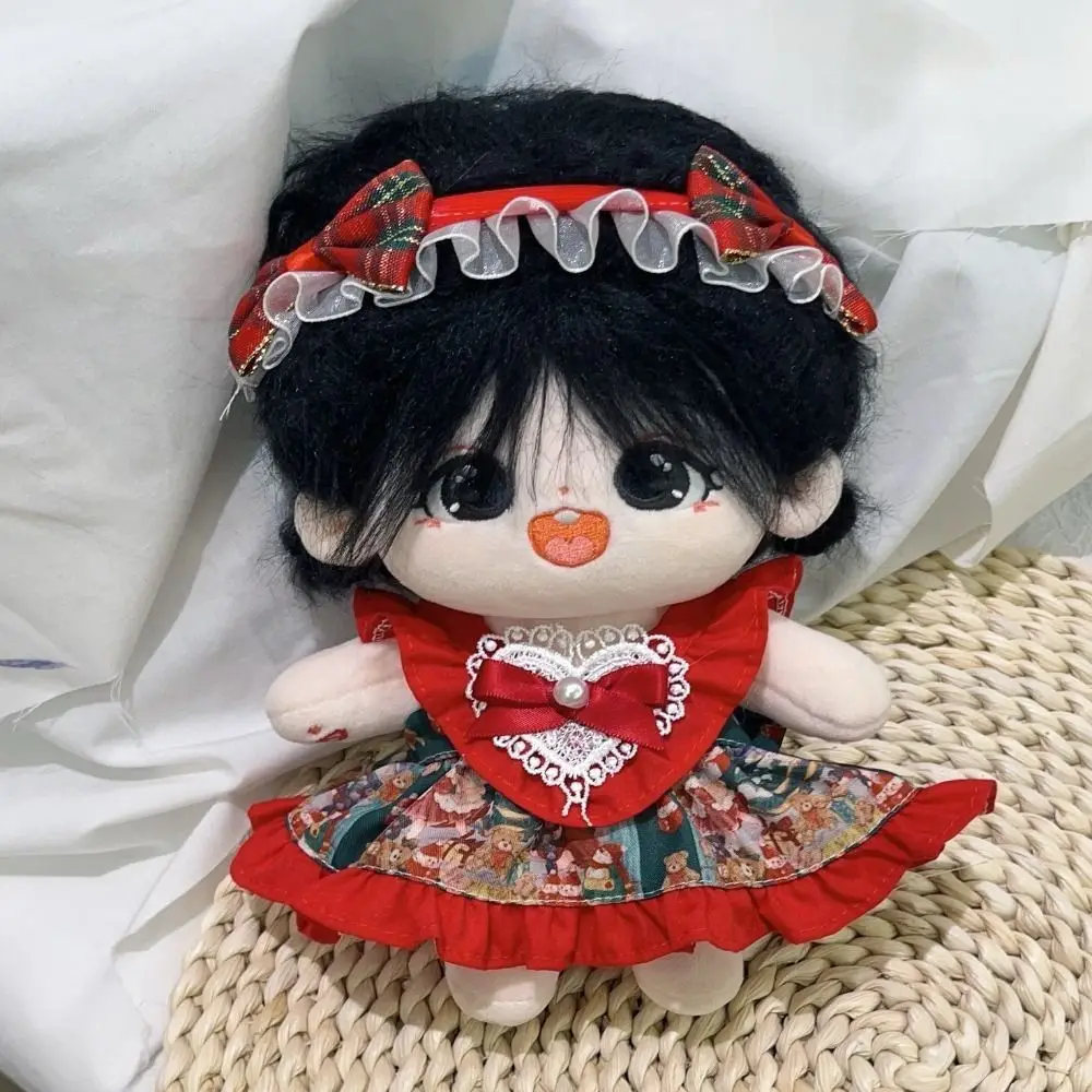 

Stuffed Cotton Doll 20cm Cotton Doll Clothes Doll Accessories Headwear Kawaii Cotton Doll Skirt Skirt Colorful