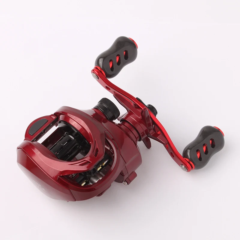 kawa 1pc New Fishing Reel Carbon Fiber Shell Knob For S/D Reel Handle Knob Include 2pc Bearings Fishing DIY Reel RockerAccessory