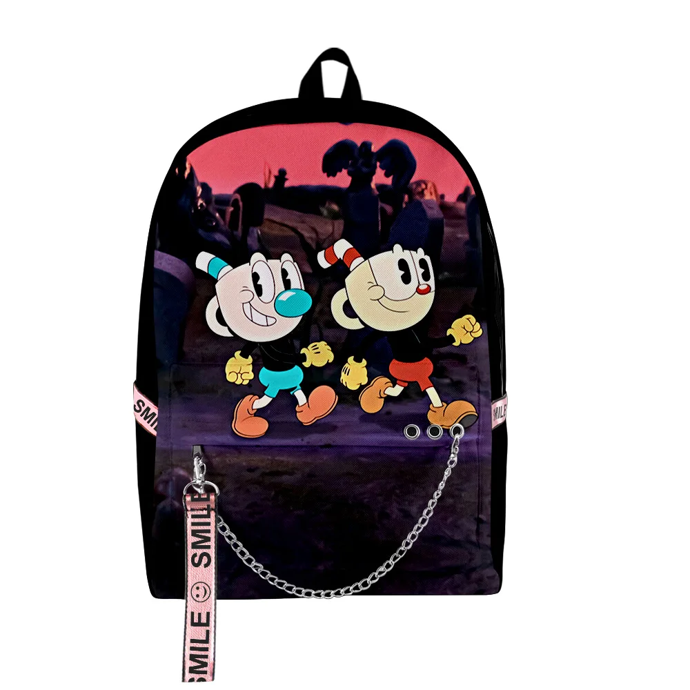 Popular Fashion The Cuphead Show 3D Print Student School Bags Unisex Oxford Waterproof Notebook multifunction Travel Backpacks