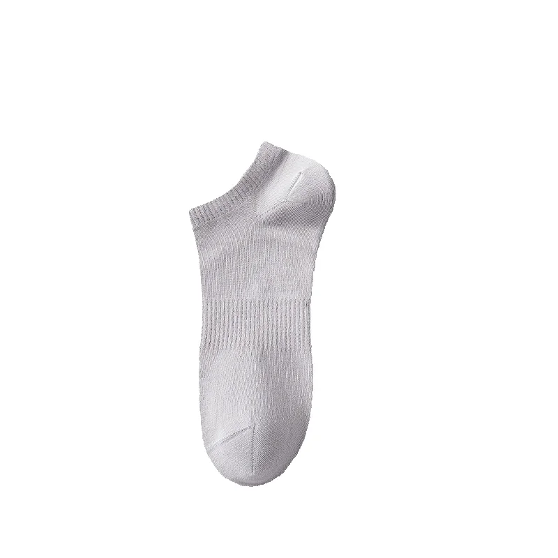2025e Men's Deodorant Sweat-Absorbing Summer Thin Cotton Black White Gray Short Mid-Calf 7A Antibacterial Long Socks_voghion.com