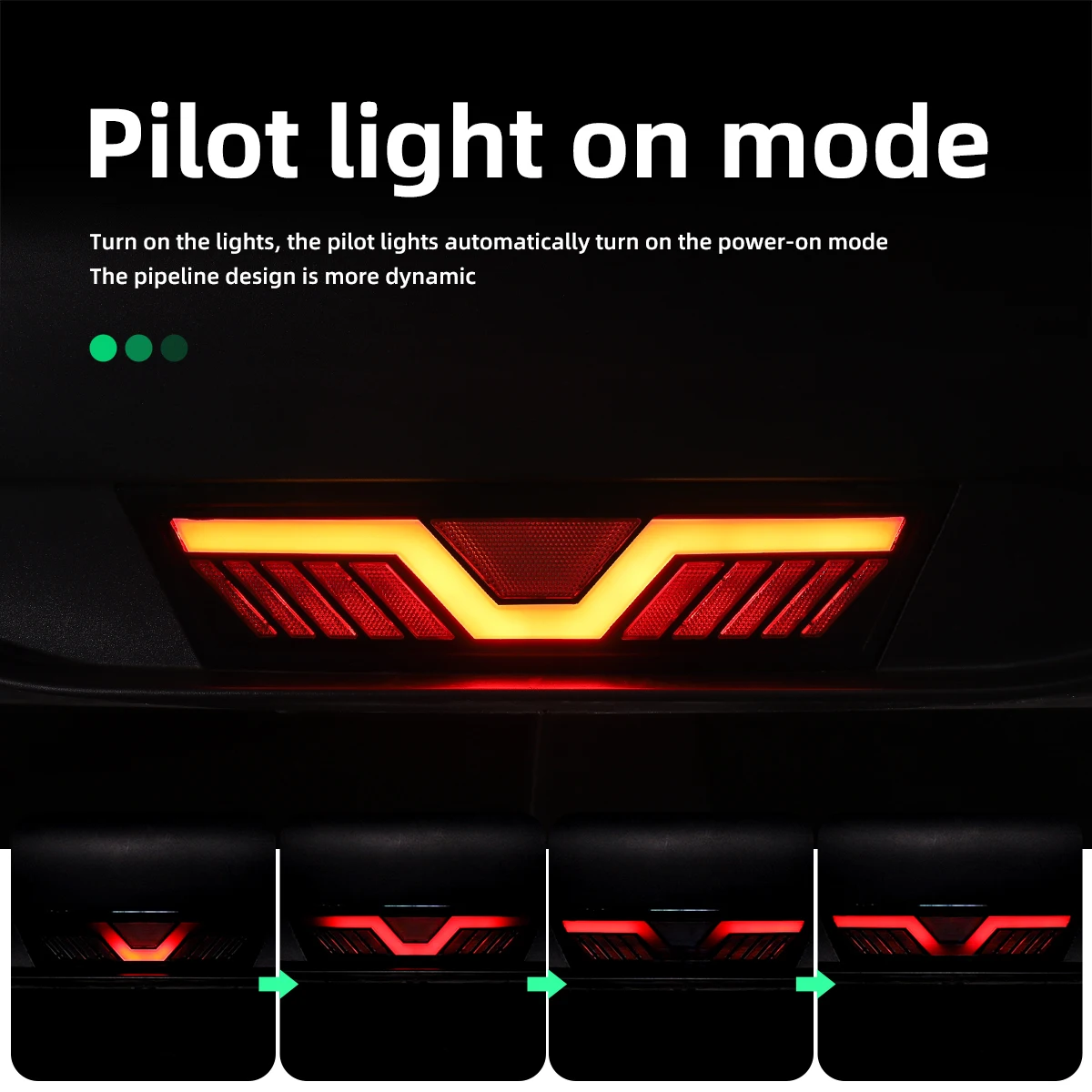 Pilot Licht für Tesla Modell Y Auto Hinten Bremslicht Pilot Warnung Stop  Sicherheit Lampe Blinker Streamer Licht Außen zubehör