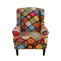 LANMO LIFE Wingback Armchair Slipcover Stretch Chair Slip Covers Washable Armchair Protector Cover for Living Room and Bedroom 1