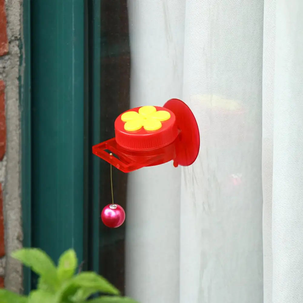 Bird Feeder Handheld Hummingbird Feeder With Suction Cup Outdoor Garden Window Hummingbird Drinker With Brush Bird Accessories bird food holder
