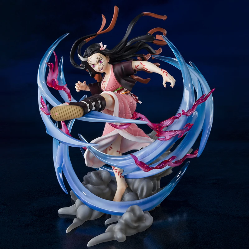

2023 Bandai 20cm Original Anime Demon Slayer Figure Zero Kamado Nezuko Phantom In Progress Action Figure Toys For Kids Gift