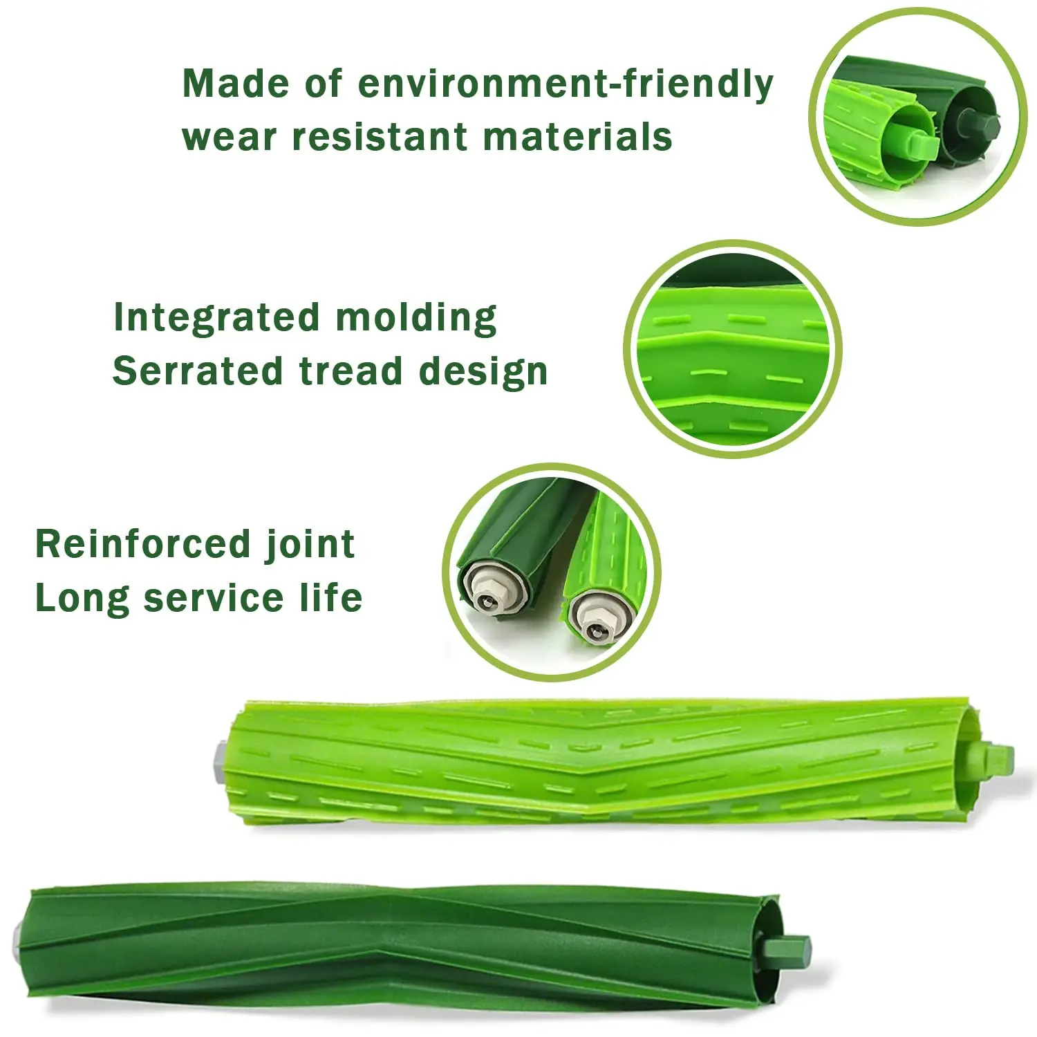 Universal Multi-Surface Roller Brush for Robotic Vacuum Cleaners